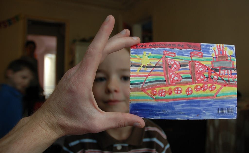 Une carte d'anniversaire
