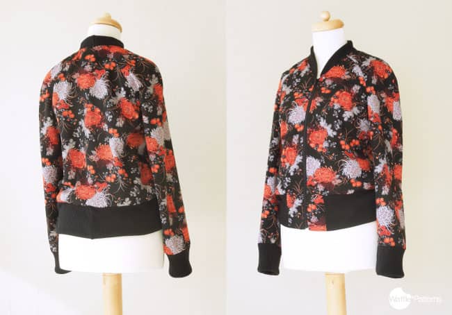 un bomber pour femme fleuri