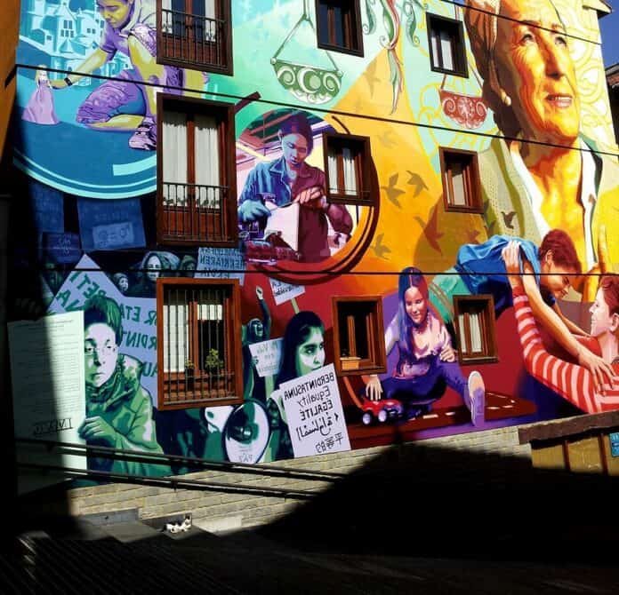 graffiti pour la journée de la femme